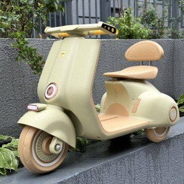 Электроскутер в стиле Vespa K444PX оливковый