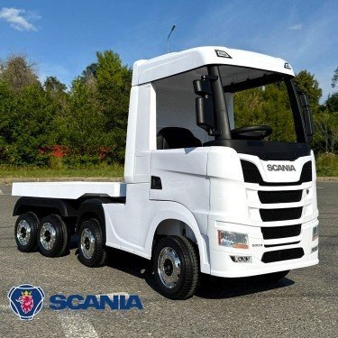 Детский электромобиль фура Scania 500R 4WD 12V HL698 белый