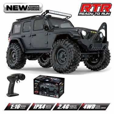 Радиоуправляемый краулер HB WRANGLER 4WD 1:16 HB-R1606 серый